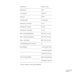 Quooker Cube Fusion Round Chroom Met Pro3-VAQ Boiler KIT-1132 OUTLET -Exporteren Badkamer Top Winkel technische specificaties pro3vaq 1 6 3 3 4