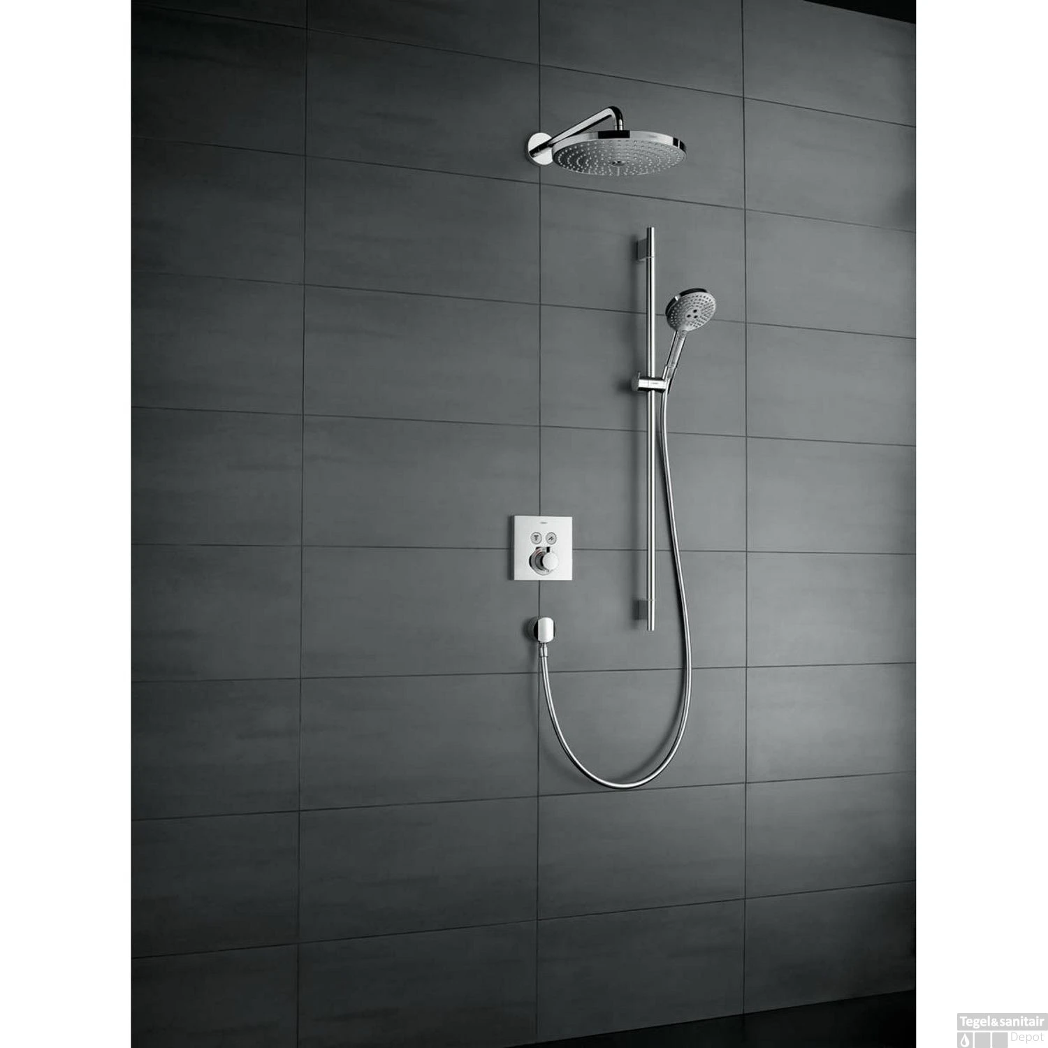 Thermostaat Afbouwdeel ShowerSelect HansGrohe Voor 2 Functies Chroom 6 Thermostaat Afbouwdeel ShowerSelect HansGrohe Voor 2 Functies Chroom - Afbeelding 4