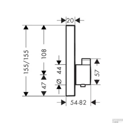 Thermostaat Afbouwdeel ShowerSelect HansGrohe Voor 2 Functies Geborsteld Brons -Exporteren Badkamer Top Winkel thermostaat afbouwdeel showerselect hansgrohe voor 2 functies tech 1