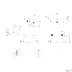 Thermostatische Badmengkraan Boss & Wessing Met Cool Touch Chroom -Exporteren Badkamer Top Winkel thermostatische badmengkraan boss wessing met cool touch chroom tech