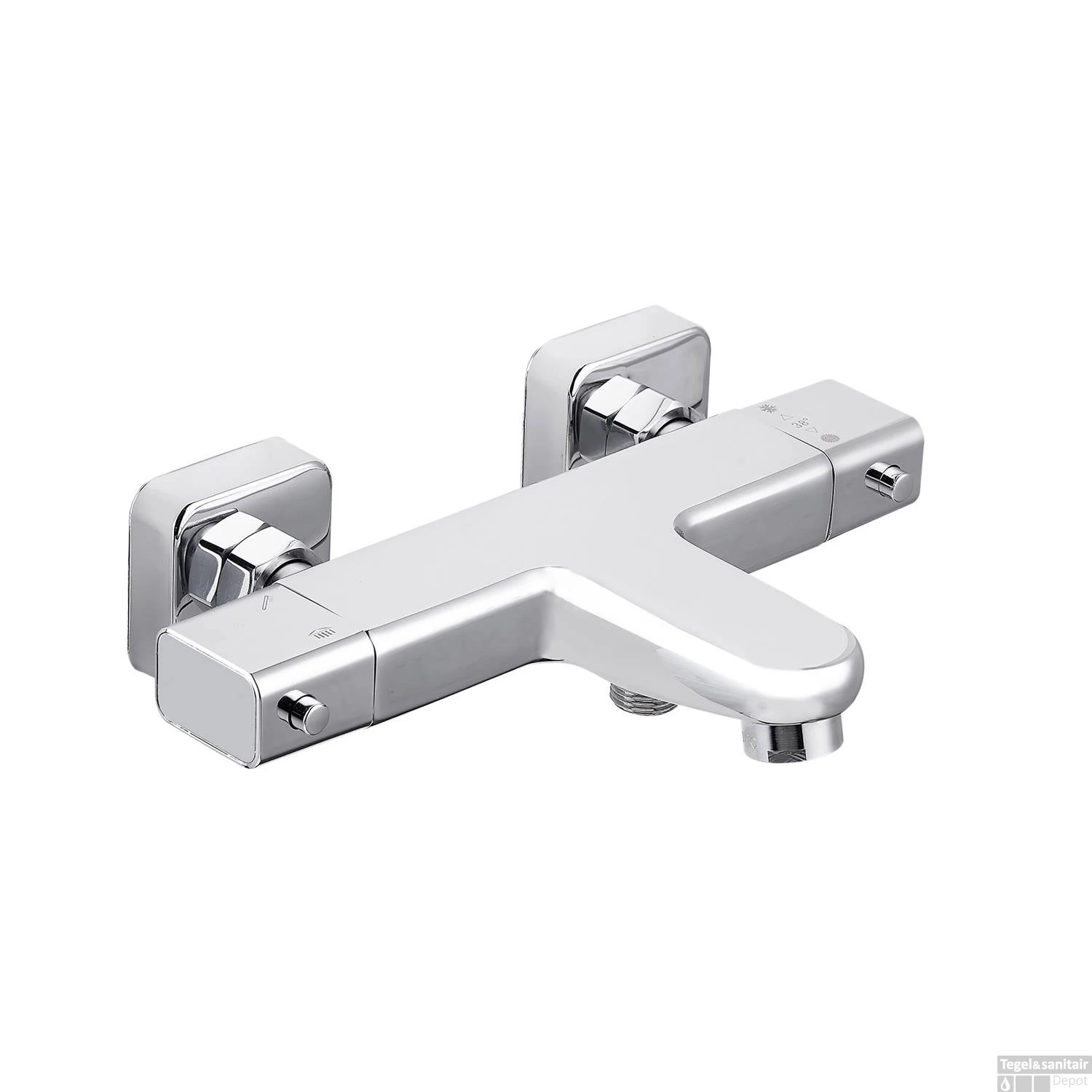 Thermostatische Badkraan Schutte Signo Chroom 3 Thermostatische Badkraan Schutte Signo Chroom