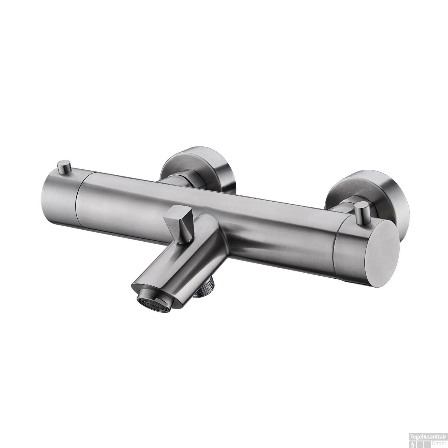 Thermostatische Badkraan Wiesbaden Rio-304 RVS 3 Thermostatische Badkraan Wiesbaden Rio-304 RVS