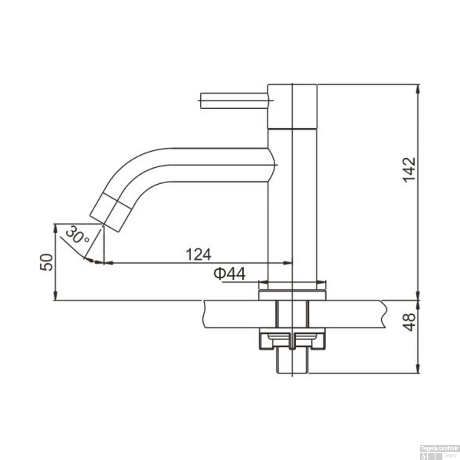 BWS Varuni Toiletkraan 1/2'' RVS 304 Met Keramisch Binnenwerk 3 BWS Varuni Toiletkraan 1/2'' RVS 304 Met Keramisch Binnenwerk