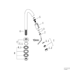 BWS Shiva Toiletkraan 1/2'' Chroom Met Keramisch Binnenwerk -Exporteren Badkamer Top Winkel toiletkraan 12 chroom shiva fonteinkraan 2