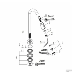 Toiletkraan XL Wiesbaden Victoria 1/2" Geborsteld Staal -Exporteren Badkamer Top Winkel toiletkraan xl wiesbaden victoria 12 geborsteld staal tech