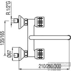 Tres Ese-23 Keukenkraan Chroom 123314