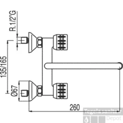Tres Ese-23 Keukenkraan Chroom 123315
