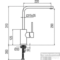 Tres Keukenkraan Max Tres 162435