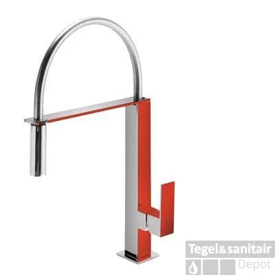 Tres Cuadro Keukenkraan Rood 106487RO 3 Tres Cuadro Keukenkraan Rood 106487RO