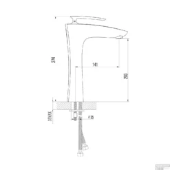 Wastafelmengkraan Sapho Veneta 1-hendel Recht 27.4 Cm Chroom -Exporteren Badkamer Top Winkel vn06 wastafelmengkraan sapho veneta 1 hendel recht 27.4 cm chroom 3