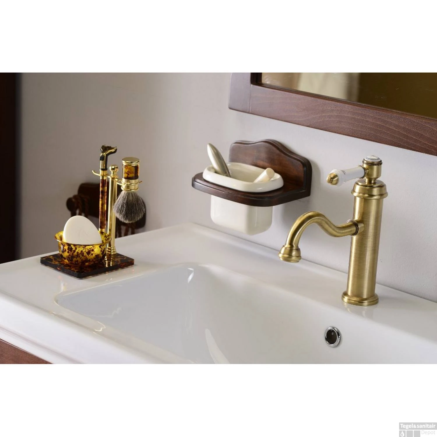 Wastafelmengkraan Sapho Vienna 1-hendel Gebogen 21.8 Cm Brons (incl. Pop-up Waste) 5 Wastafelmengkraan Sapho Vienna 1-hendel Gebogen 21.8 Cm Brons (incl. Pop-up Waste) - Afbeelding 3