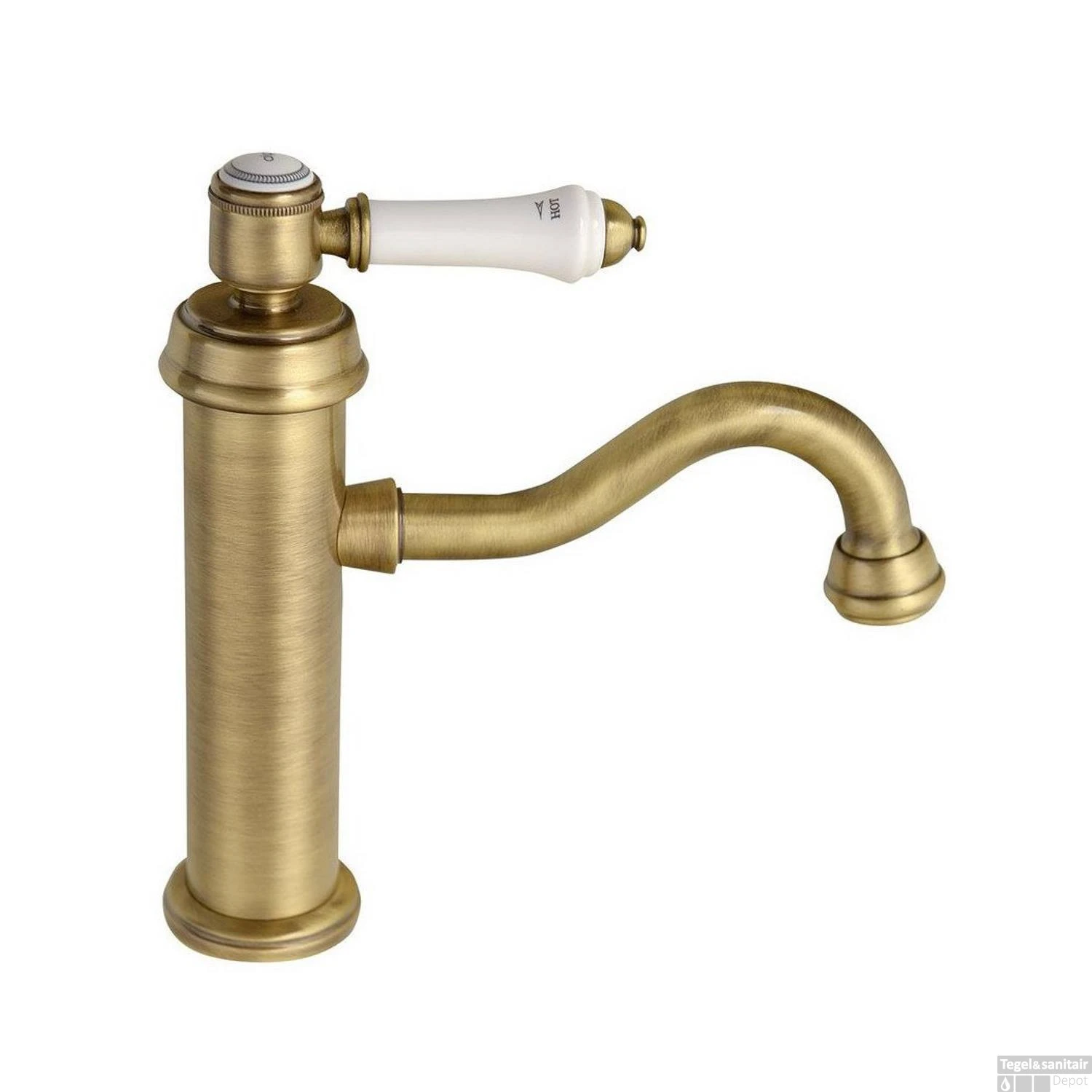 Wastafelmengkraan Sapho Vienna 1-hendel Gebogen 21.8 Cm Brons (incl. Pop-up Waste) 3 Wastafelmengkraan Sapho Vienna 1-hendel Gebogen 21.8 Cm Brons (incl. Pop-up Waste)