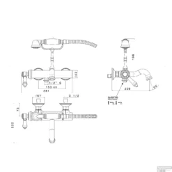 Badmengkraan Sapho Vienna Met Handdouche 1-hendel 20.8 Cm Chroom -Exporteren Badkamer Top Winkel vo010 badmengkraan sapho vienna met handdouche 1 hendel 20.8 cm chroom 1