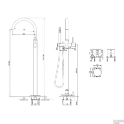 Vrijstaande Badkraan Brauer Chrome Met Handdouche Staafmodel Chroom 7 Vrijstaande Badkraan Brauer Chrome Met Handdouche Staafmodel Chroom -Exporteren Badkamer Top Winkel vrijstaande badkraan brauer chrome met handdouche staafmodel chroom tech