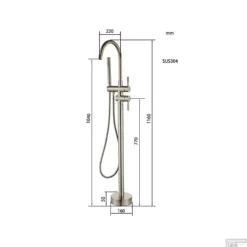 Vrijstaande Badkraan Boss & Wessing Exclusive Pro Met Mat Zwarte Handdoucheset RVS 7 Vrijstaande Badkraan Boss & Wessing Exclusive Pro Met Mat Zwarte Handdoucheset RVS -Exporteren Badkamer Top Winkel vrijstaande badkraan bws exclusive pro met handdoucheset rvs tech