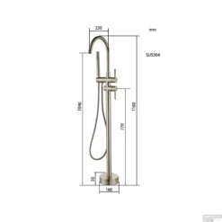 Vrijstaande Badkraan BWS Exclusive Volledig 304 RVS -Exporteren Badkamer Top Winkel vrijstaande badkraan bws exclusive volledig 304 rvs tech