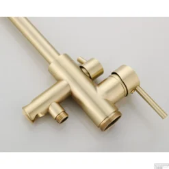 Vrijstaande Badkraan Boss & Wessing Gold Geborsteld Messing Mat Goud -Exporteren Badkamer Top Winkel vrijstaande badkraan bws gold geborsteld messing mat goud sfeer4