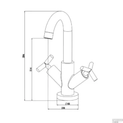 Wastafel Mengkraan Schutte Eliot Chroom -Exporteren Badkamer Top Winkel wastafel mengkraan schutte eliot chroom tech