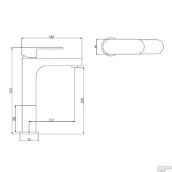Wastafelkraan Boss & Wessing Doc Verhoogd Mengkraan Chroom -Exporteren Badkamer Top Winkel wastafelkraan boss wessing doc verhoogd mengkraan chroom tech