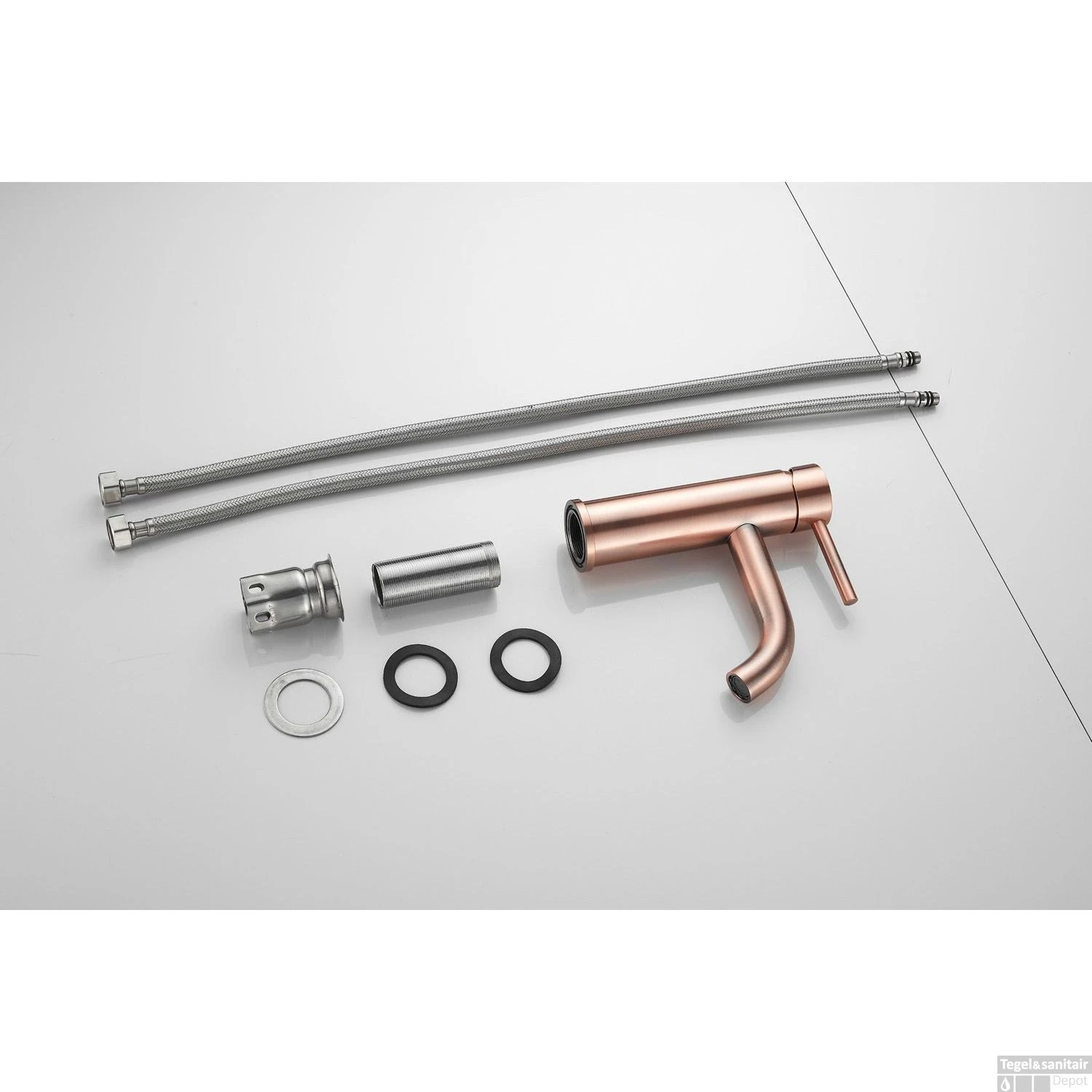 Wastafelkraan Boss & Wessing Plus Geborsteld Koper 6 Wastafelkraan Boss & Wessing Plus Geborsteld Koper - Afbeelding 4