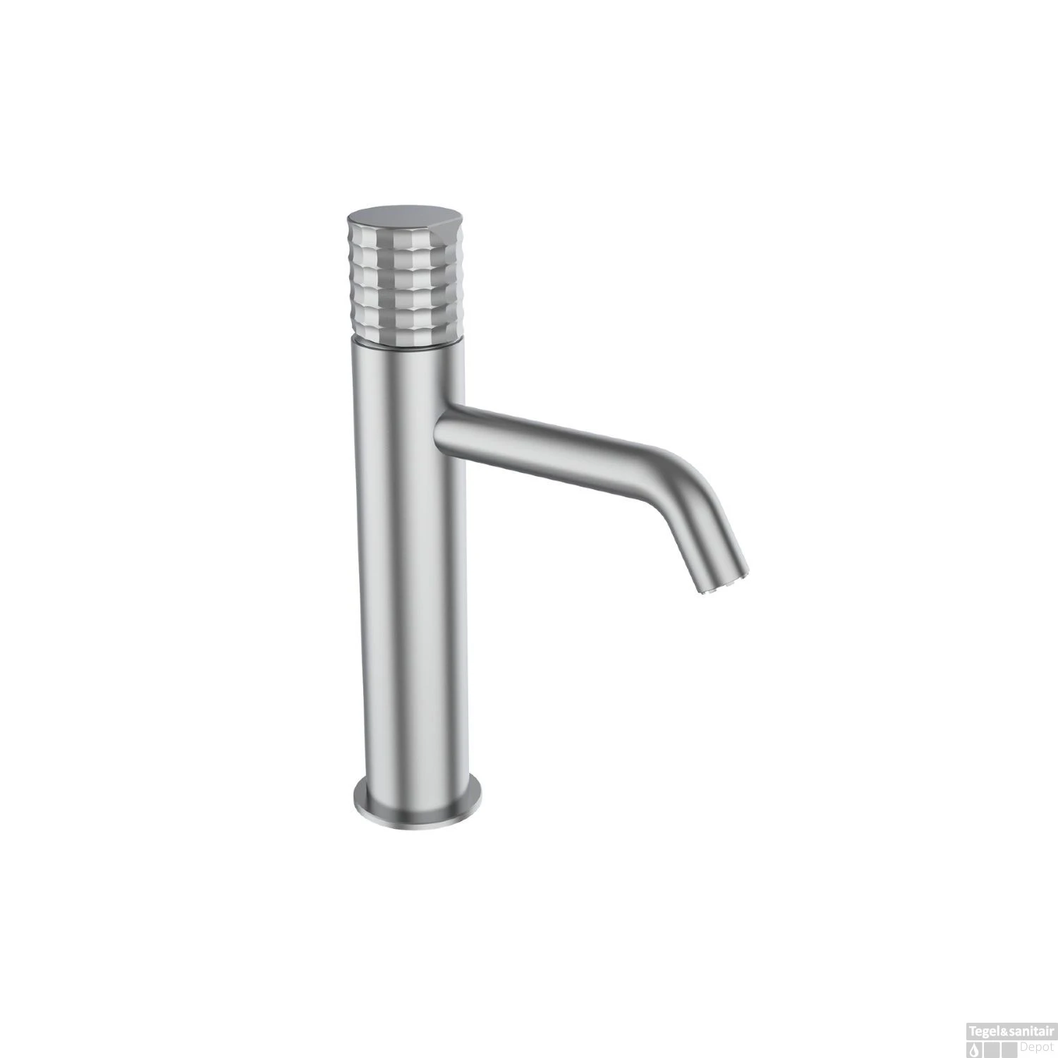 Wastafelkraan GRB Aura XL Mengkraan Met Clickwaste Messing Inox 3 Wastafelkraan GRB Aura XL Mengkraan Met Clickwaste Messing Inox