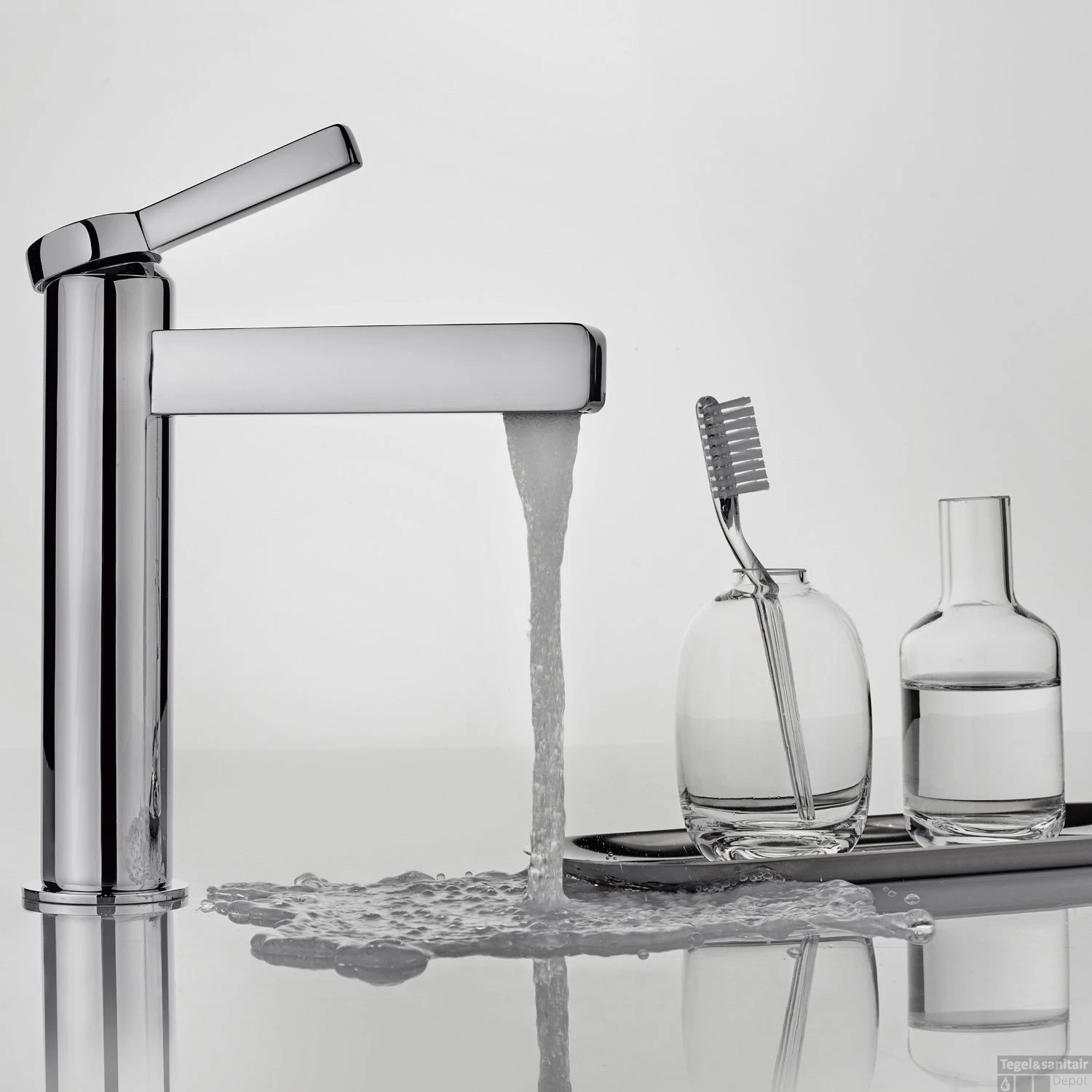 Wastafelkraan GRB Aura XL Mengkraan Zonder Clickwaste Chroom 4 Wastafelkraan GRB Aura XL Mengkraan Zonder Clickwaste Chroom - Afbeelding 2