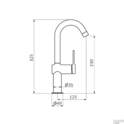 Wastafelkraan GRB Time Met Draaibare Uitloop Zonder Waste Chroom -Exporteren Badkamer Top Winkel wastafelkraan grb time met draaibare uitloop zonder waste chroom tech
