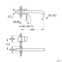 Wastafelkraan Grohe Essence Inbouwkraan Supersteel (excl. Inbouwdeel) -Exporteren Badkamer Top Winkel wastafelkraan grohe essence inbouwkraan supersteel excl. inbouwdeel tech