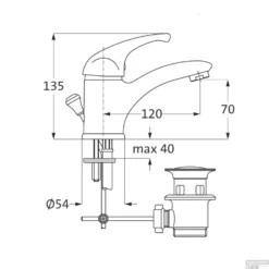 Wastafelkraan Herzbach Largo Klassiek Design Messing Chroom -Exporteren Badkamer Top Winkel wastafelkraan herzbach largo klassiek design messing chroom tech