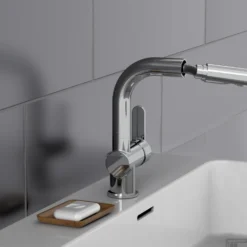 Wastafelkraan Schutte London Mengkraan Uittrekbare Uitloop Eéngreeps Met Click Waste Chroom -Exporteren Badkamer Top Winkel wastafelkraan schutte london mengkraan uittrekbare uitloop e ngreeps met click waste chroom sfeer 1