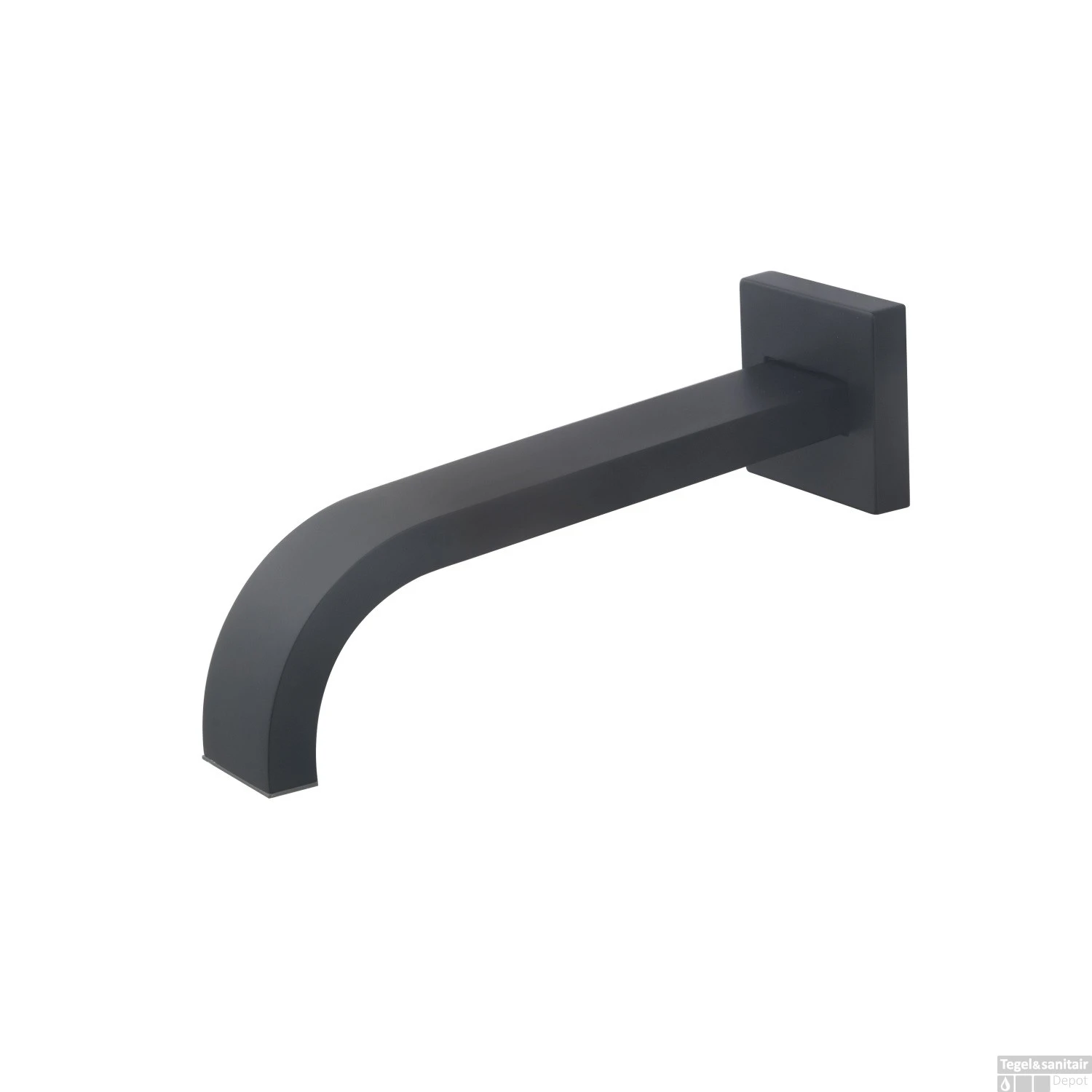 Baduitloop Wiesbaden Uitloop Vierkant 21,6 Cm Mat Zwart 3 Baduitloop Wiesbaden Uitloop Vierkant 21,6 Cm Mat Zwart