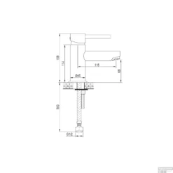 Wastafelmengkraan Brauer Copper Edition Coldstart Opbouw Laag Ronde Hendel Geborsteld Koper PVD -Exporteren Badkamer Top Winkel wastafelmengkraan brauer opbouw eenhendel pvd coating energiebesparend koper tech