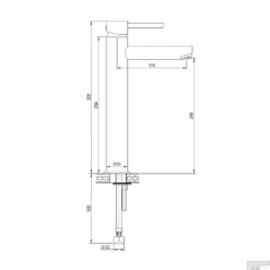 Wastafelmengkraan Brauer Brushed Edition Coldstart Opbouw Hoog Ronde Hendel Geborsteld RVS PVD -Exporteren Badkamer Top Winkel wastafelmengkraan brauer opbouw verhoogd eenhendel pvd coating energiebesparend geborsteld nikkel tech