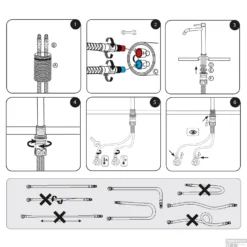 Wastafelmengkraan Differnz Hoog Gebogen Mat Wit -Exporteren Badkamer Top Winkel wastafelmengkraan differnz hoog gebogen mat wit detail3