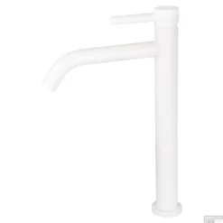 Wastafelmengkraan Differnz Hoog Gebogen Mat Wit