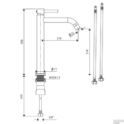 Wastafelmengkraan Differnz Hoog Gebogen Mat Wit -Exporteren Badkamer Top Winkel wastafelmengkraan differnz hoog gebogen mat wit tech