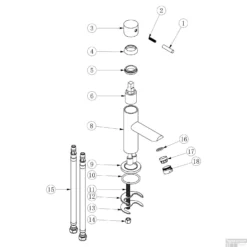 Wastafelmengkraan Differnz Recht Koper -Exporteren Badkamer Top Winkel wastafelmengkraan differnz recht koper extra3