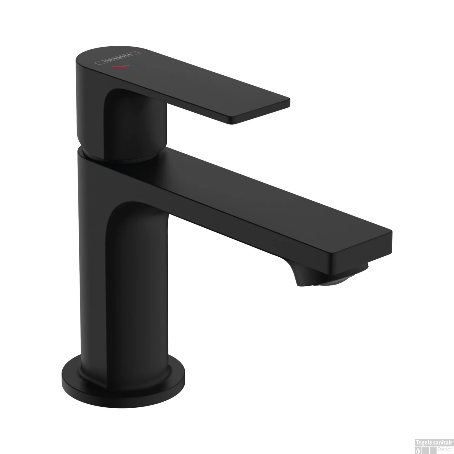 Wastafelmengkraan HansGrohe Rebris E Eengreeps 80 CoolStart Zonder Afvoer Mat Zwart 3 Wastafelmengkraan HansGrohe Rebris E Eengreeps 80 CoolStart Zonder Afvoer Mat Zwart