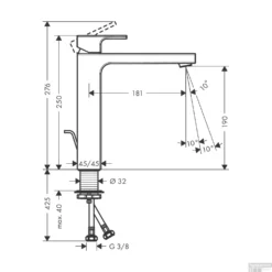 Wastafelmengkraan HansGrohe Vernis Shape Eengreeps 230 Zinc Met Trekwaste Chroom -Exporteren Badkamer Top Winkel wastafelmengkraan hansgrohe vernis shape eengreeps 230 zinc met trekwaste tech