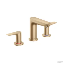 Wastafelmengkraan Talis E HansGrohe 3-Gats Met Trekwaste Geborsteld Brons
