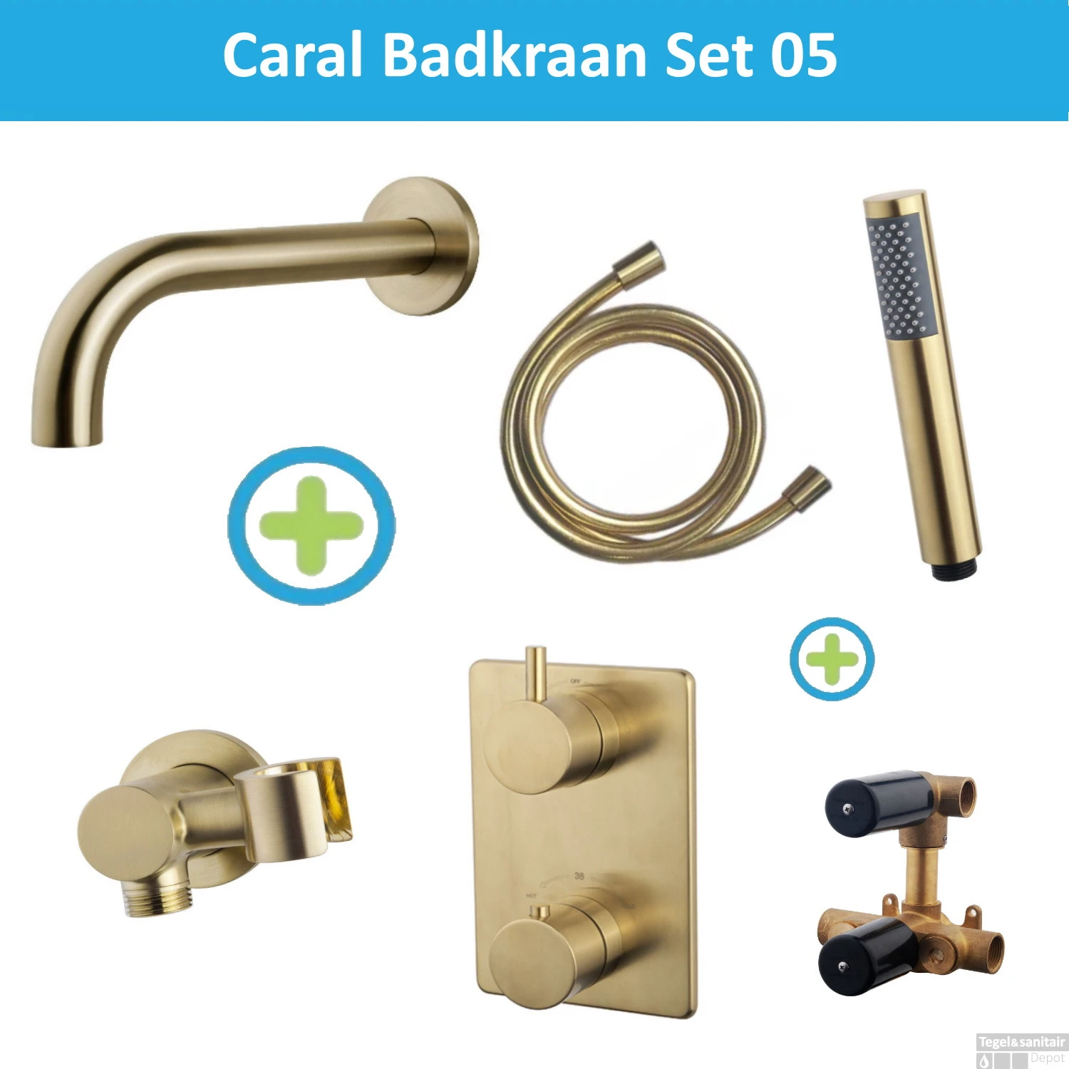 Wiesbaden Badkraan Inbouw Set Caral 01 Geborsteld Messing 3 Wiesbaden Badkraan Inbouw Set Caral 01 Geborsteld Messing