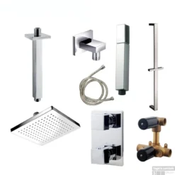 Wiesbaden Inbouw Regendouche Set 03 Rombo Chroom -Exporteren Badkamer Top Winkel wiesbaden inbouw regendouche set 03 rombo chroom shop