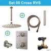 Wiesbaden Inbouw Regendouche Set 05 Cross Plafonduitloop RVS 2 Wiesbaden Inbouw Regendouche Set 05 Cross Plafonduitloop RVS -Exporteren Badkamer Top Winkel wiesbaden inbouw regendouche set 10 caral plafonduitloop rvs sfeer