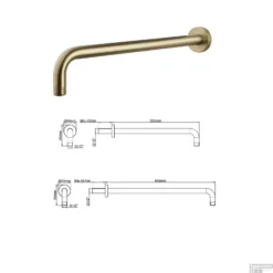 Wiesbaden Inbouw Regendouche Set 12 Caral Rechthoek Muuruitloop Geborsteld Messing Goud -Exporteren Badkamer Top Winkel wiesbaden inbouw regendouche set 12 caral rechthoek muuruitloop geborsteld messing 5