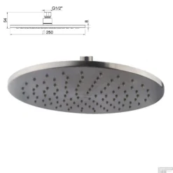 Wiesbaden Inbouw Regendouche Set Caral Rechthoek Plafonduitloop Gunmetal PVD Coating -Exporteren Badkamer Top Winkel wiesbaden inbouw regendouche set caral rechthoek plafonduitloop gunmetal 3