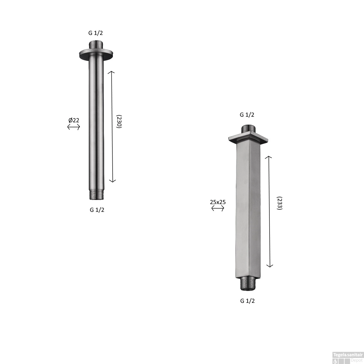 Wiesbaden Inbouw Regendouche Set Caral Rond Plafonduitloop RVS PVD Coating 7 Wiesbaden Inbouw Regendouche Set Caral Rond Plafonduitloop RVS PVD Coating - Afbeelding 5