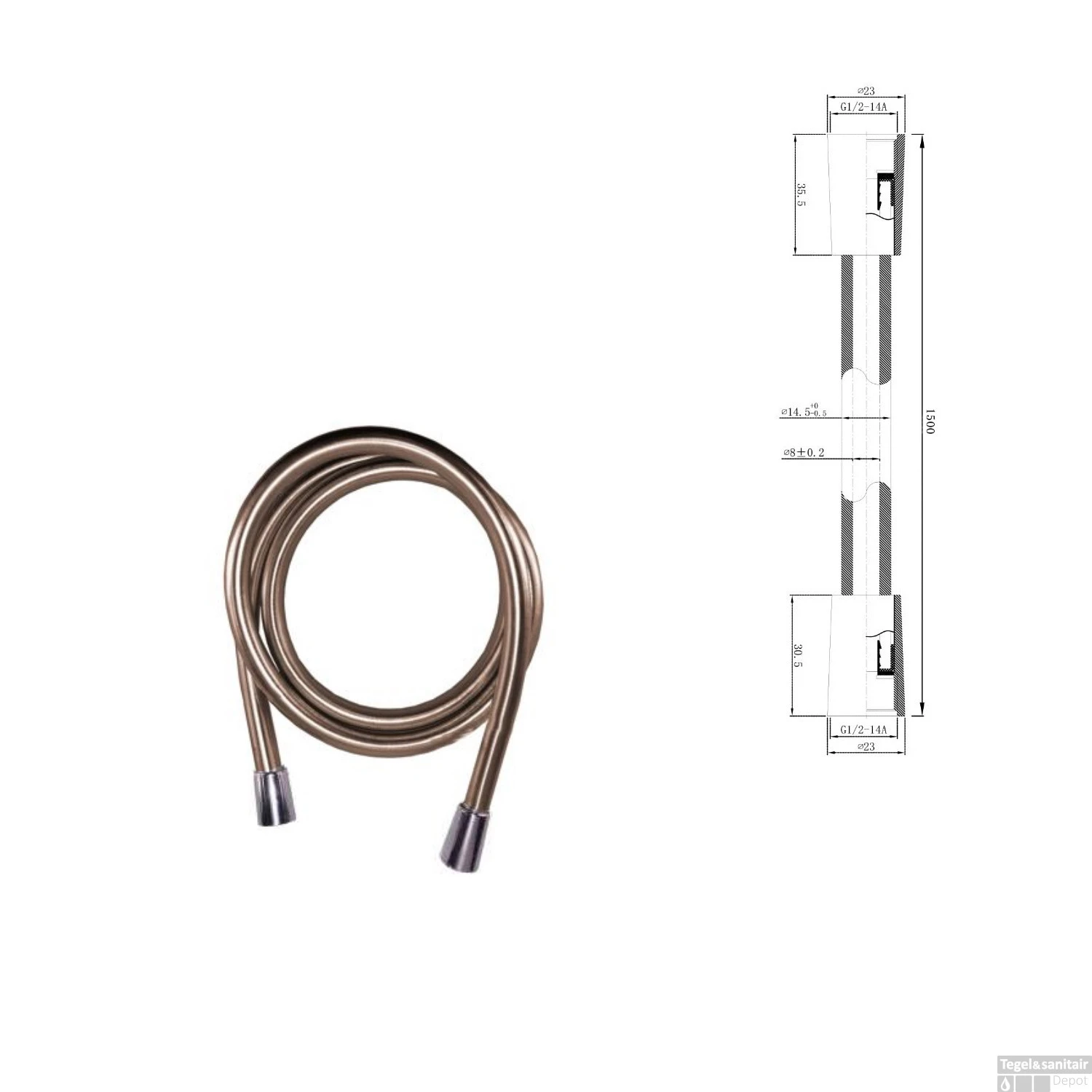 Wiesbaden Inbouw Regendouche Set Caral Rond Plafonduitloop RVS PVD Coating 9 Wiesbaden Inbouw Regendouche Set Caral Rond Plafonduitloop RVS PVD Coating - Afbeelding 7